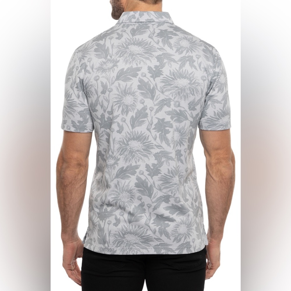 Travis Mathew I Can Explain Polo in Heather Light Grey - Size M - Picture 2 of 8